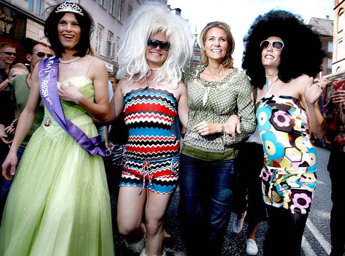 Helle Thorning ved Cph Pride